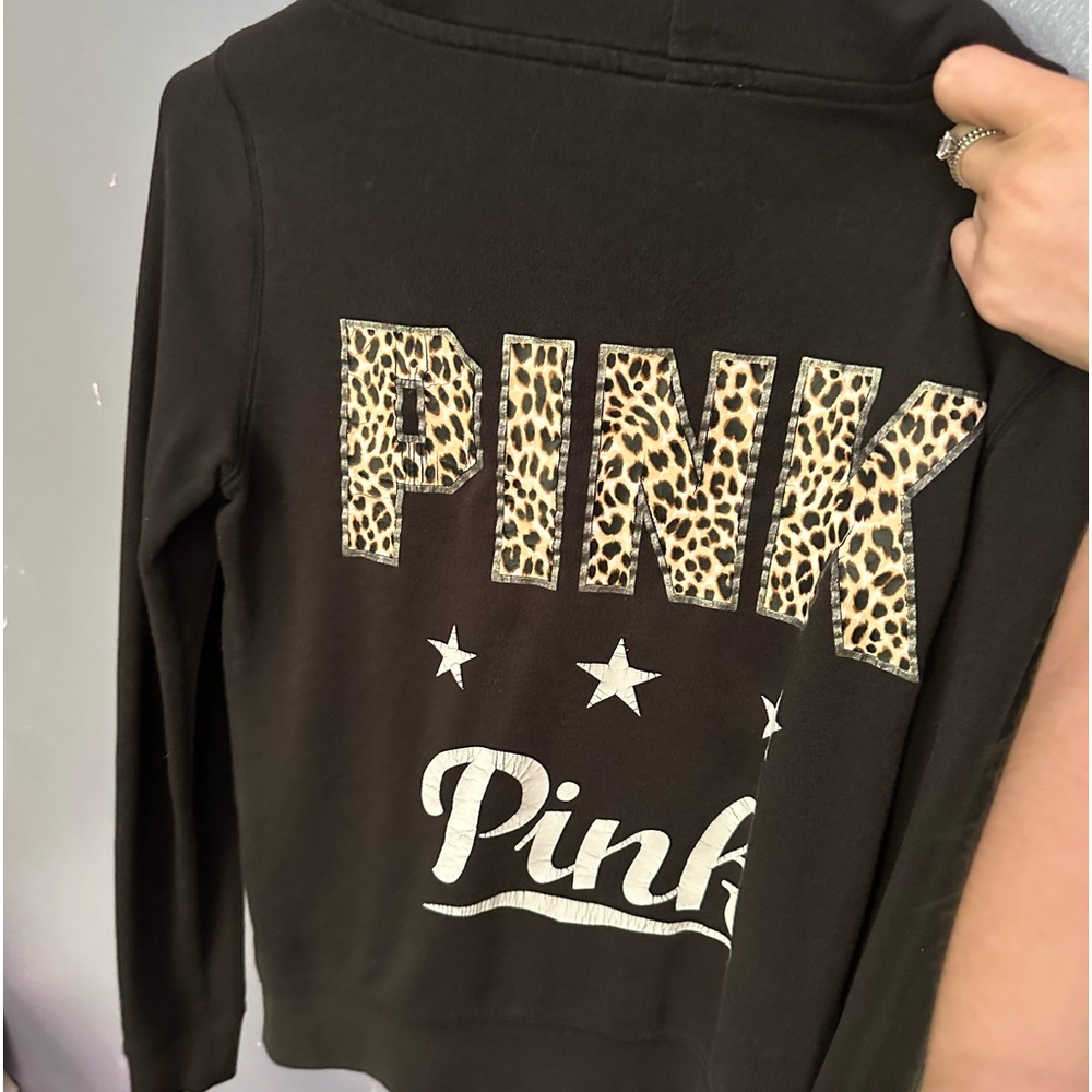Pink zip up hoodie